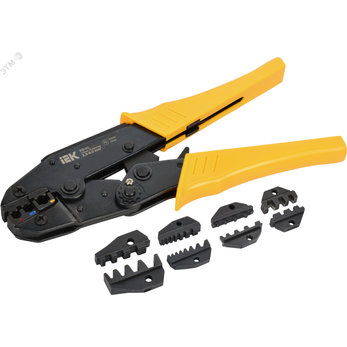 Набор клещи обжимные IEK КО-01+5 сменных матриц ARMA2L 3 A2L3-NK11-05-01 A2L3-NK11-05-02