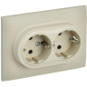 Розетка 2-постовая IEK SKANDY SK-R24-16-K10-F