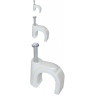 Скоба IEK 4мм круглая пластиковая (100шт) - USK11-04-100
